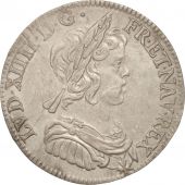 France, Louis XIV, 1/4 cu  la mche courte,, 1644, Paris, SUP, Gadoury 139