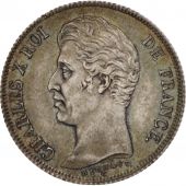 France, Charles X, Franc, 1830, Paris, MS(63), Silver, KM:724.1, Gadoury:450a
