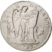 France, cu de 6 livres franoise, 1793, Paris, TB+, Argent, Gadoury 58