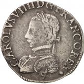 France, Charles IX, Teston, 1562, Rennes, VF(30-35), Silver, Sombart:4602