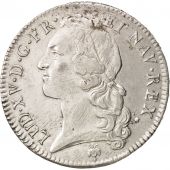 France, Louis XV, cu au bandeau, Ecu, 1743, Reims, TTB, Argent, Gadoury 322