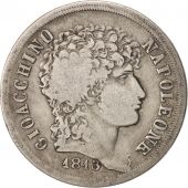 ITALIAN STATES, Joachim Murat, 2 Lire, 1813, VF(20-25), Silver, KM:258