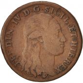 ITALIAN STATES, Ferdinando IV, 8 Tornesi, 1796, VF(30-35), Copper, KM:216