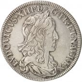 France, Louis XIII, 1/2 cu, premier poinon de Warin, 1642, Paris, Gadoury 49