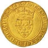 France, Charles VI, cu dor 2nd emmission, AU(50-53), Gold, Duplessy:369A