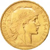 France, Marianne, 20 Francs, 1905, AU(55-58), Gold, KM:847, Gadoury:1064