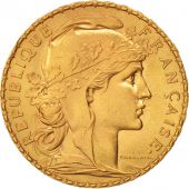 France, Marianne, 20 Francs, 1913, MS(60-62), Gold, KM:857, Gadoury:1064a