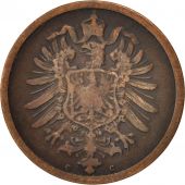 GERMANY - EMPIRE, Wilhelm I, 2 Pfennig, 1875, Frankfurt, EF(40-45), Copper, KM:2