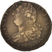 France, 2 sols franois, 2 Sols, 1792, Paris, TTB, Bronze, KM:603.1, Gadoury:25