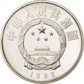 CHINA, PEOPLES REPUBLIC, 5 Yan, 1993, MS(65-70), Silver, KM:530
