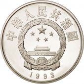 CHINA, PEOPLES REPUBLIC, 5 Yan, 1993, MS(65-70), Silver, KM:533
