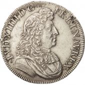 France, Louis XIV, 1/2 cu  la cravate, 1676, Paris, TTB+, Argent, Gadoury 177