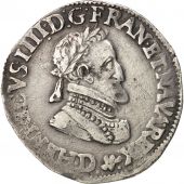 France, Henri IV, 1/2 Franc, 1603, Lyon, EF(40-45), Silver, KM:14.2