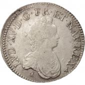 France, Louis XV, cu Vertugadin, 1716, Amiens, EF(40-45), KM 414.22