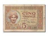 Madagascar, 5 Francs type 1926