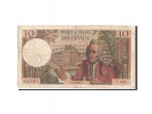 FRANCE, 10 Francs, 10 F 1963-1973 Voltaire, 1968, KM:147c, 1968-04-04, TB...