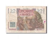 France, 50 Francs, 50 F 1946-1951 Le Verrier, 1951, KM:127d, 1951-06-07,...