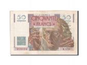 France, 50 Francs, 50 F 1946-1951 Le Verrier, 1951, KM:127c, 1951-06-07,...