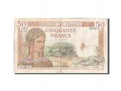 France, 50 Francs, 50 F 1934-1940 Crs, 1937, KM:85a, 1937-09-09, VF(2...