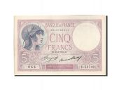 France, 5 Francs, 5 F 1917-1940 Violet, 1933, KM:72e, 1933-03-02, AU(55-5...