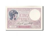France, 5 Francs, 5 F 1917-1940 Violet, 1933, KM:72e, 1933-06-08, UNC(63)...
