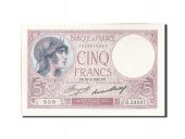 France, 5 Francs, 5 F 1917-1940 Violet, 1933, 1933-01-26, KM:72e, SPL, Fa...