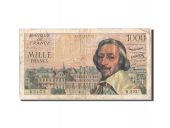 France, 1000 Francs, 1 000 F 1953-1957 Richelieu, 1957, 1957-03-07, KM:13...
