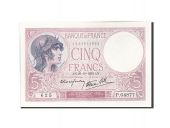 France, 5 Francs, 5 F 1917-1940 Violet, 1939, KM:83, 1939-10-26, UNC(60-6...