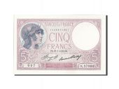 France, 5 Francs, 5 F 1917-1940 Violet, 1933, 1933-07-27, KM:72e, SUP+