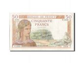 France, 50 Francs, 50 F 1934-1940 Crs, 1935, 1935-04-25, KM:81, TB+,...