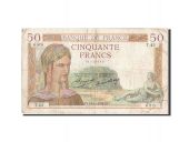 France, 50 Francs, 50 F 1934-1940 Crs, 1934, 1934-11-15, KM:81, TB, F...