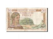 France, 50 Francs, 50 F 1934-1940 Crs, 1934, 1934-12-27, KM:81, B, Fa...