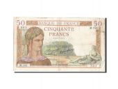 France, 50 Francs, 50 F 1934-1940 Crs, 1934, 1934-12-27, KM:81, TB, F...