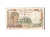 France, 50 Francs, 50 F 1934-1940 Crs, 1934, 1934-12-27, KM:81, TB, F...