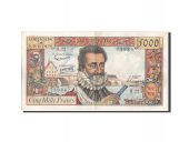 France, 5000 Francs, 5 000 F 1957-1958 Henri IV, 1957, KM:135a, 1957-10-0...