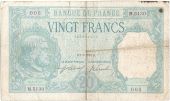 France, 20 Francs, 20 F 1916-1919 Bayard, 1918, KM:74, 1918-08-07, VF(30-...