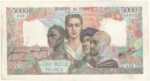 France, 5000 Francs, 5 000 F 1942-1947 Empire Franais, 1945, 1945-09-27...