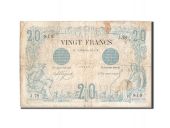 France, 20 Francs, 20 F 1874-1905 Noir, 1874, 1874-10-12, KM:61a, TB, Fay...