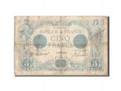 France, 5 Francs, 5 F 1912-1917 Bleu, 1913, 1913-10-13, KM:70, TB, Fayett...