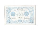 France, 5 Francs, 5 F 1912-1917 Bleu, 1916, 1916-10-13, KM:70, SUP, Fayet...