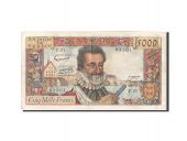 France, 5000 Francs, 5 000 F 1957-1958 Henri IV, 1957, 1957-10-03, KM:135...