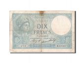 France, 10 Francs, 10 F 1916-1942 Minerve, 1936, 1936-12-17, KM:73e, B+,...