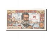 France, 50 Nouveaux Francs on 5000 Francs, 5 000 F 1957-1958 Henri IV, 19...