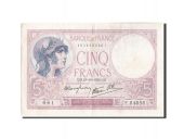 France, 5 Francs, 5 F 1917-1940 Violet, 1939, 1939-10-19, KM:83, TTB+, Fa...