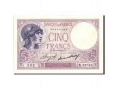 France, 5 Francs, 5 F 1917-1940 Violet, 1933, KM:72e, 1933-01-19, UNC(64)...