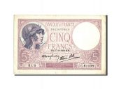 France, 5 Francs, 5 F 1917-1940 Violet, 1939, 1939-08-17, KM:83, TTB+, Fa...