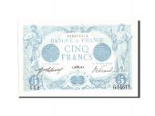 France, 5 Francs, 5 F 1912-1917 Bleu, 1916, 1916-10-26, KM:70, SUP, Fayet...
