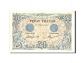 France, 20 Francs, 20 F 1874-1905 Noir, 1904, KM:61a, 1904-10-21, AU(55-58)