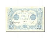 France, 5 Francs, 5 F 1912-1917 Bleu, 1915, KM:70, 1915-04-02, AU(55-58)