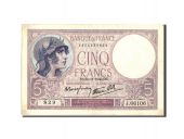 France, 5 Francs, 5 F 1917-1940 Violet, 1940, 1940-11-28, KM:83, TTB+